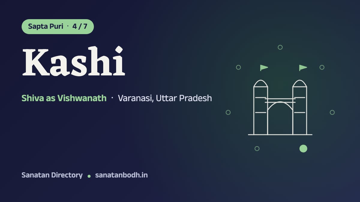 Kashi: The Sapta Puri 4/7, Shiva as Vishwanath (Varanasi district calls him the presiding deity of the city), Varanasi, Uttar Pradesh